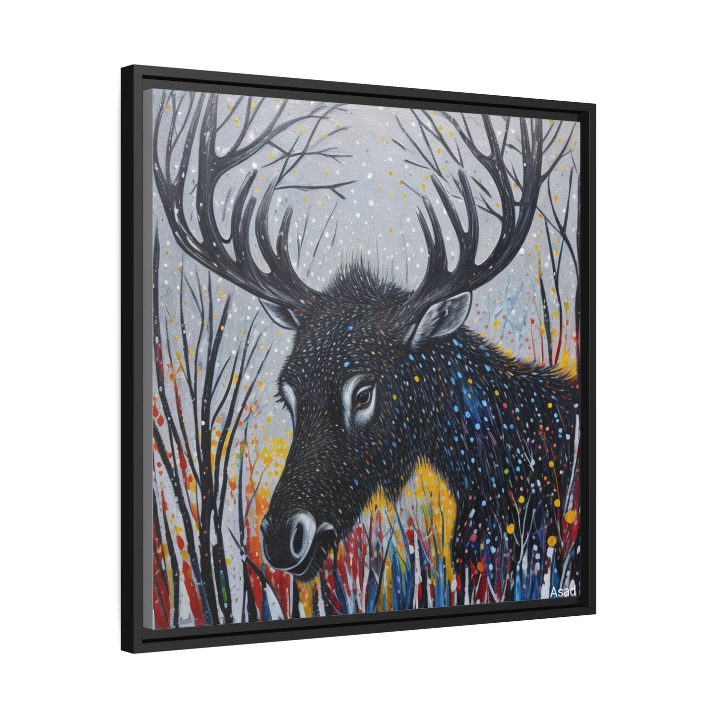 Matte Canvas, Black Frame