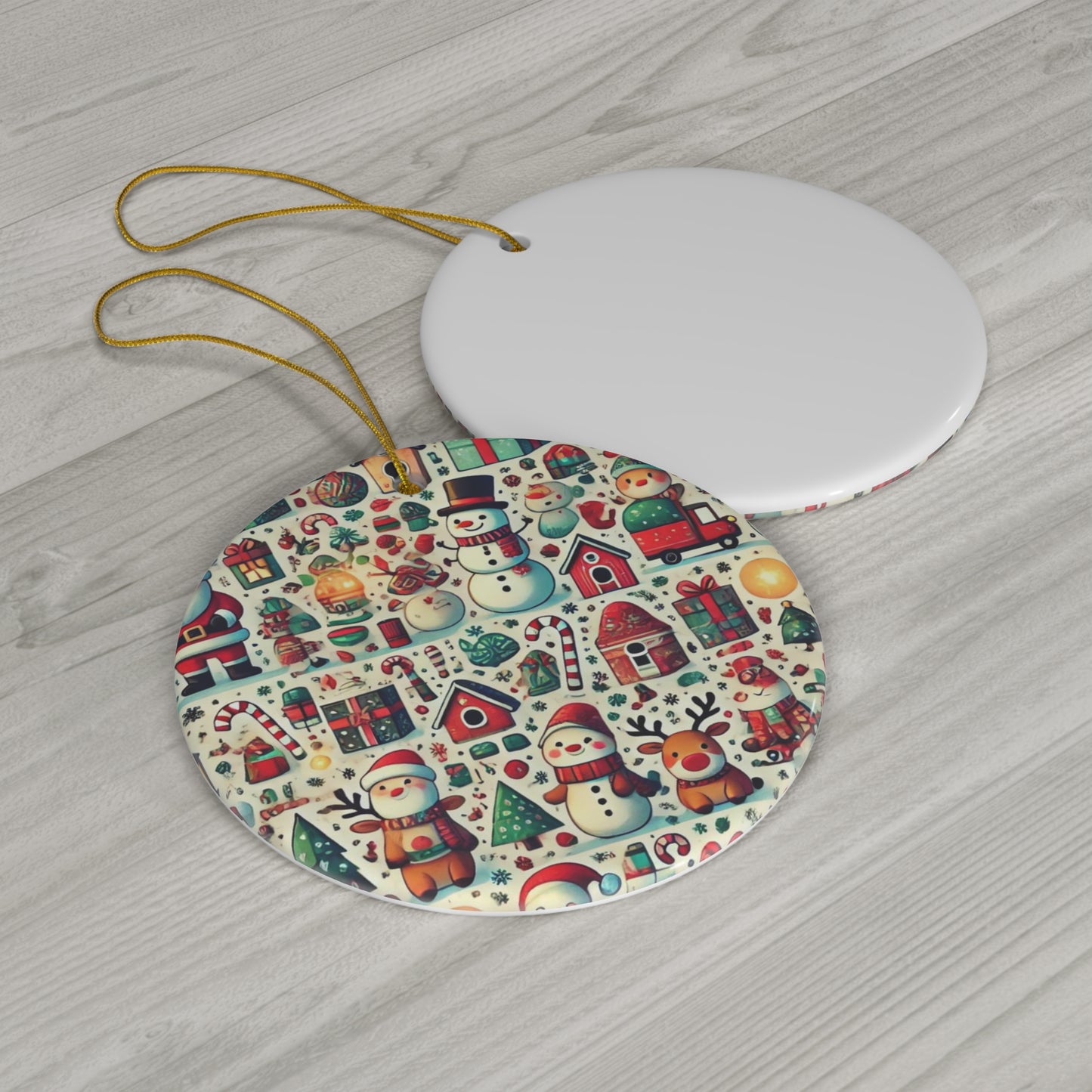 Ceramic Ornament, 4 Shapes