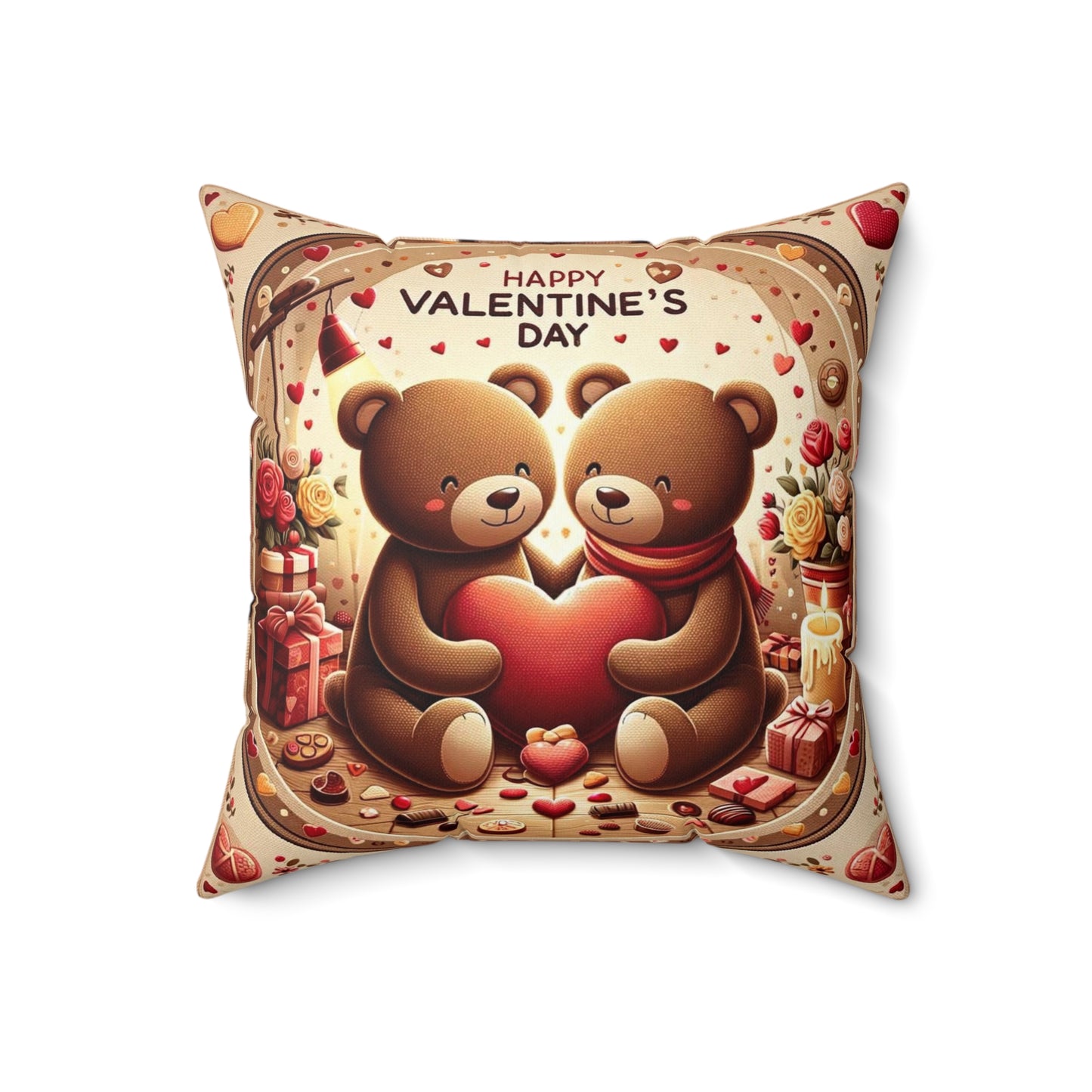 Spun Polyester Square Pillow