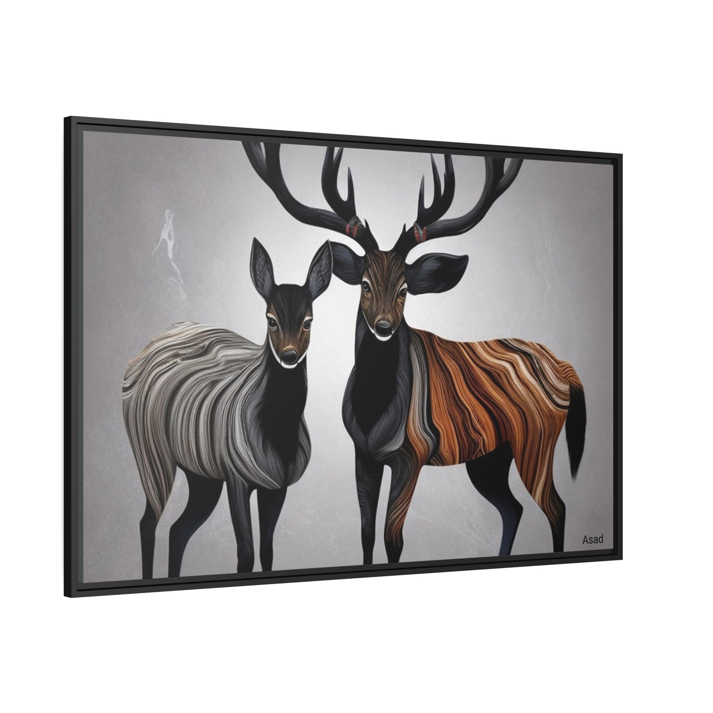 Matte Canvas, Black Frame
