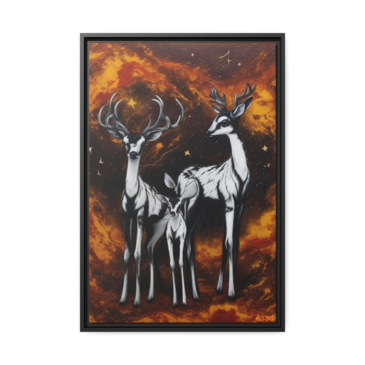 Matte Canvas, Black Frame