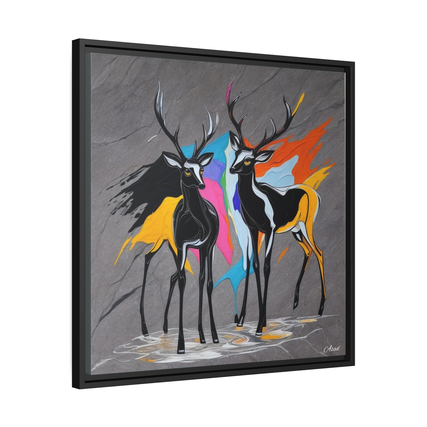 Matte Canvas, Black Frame
