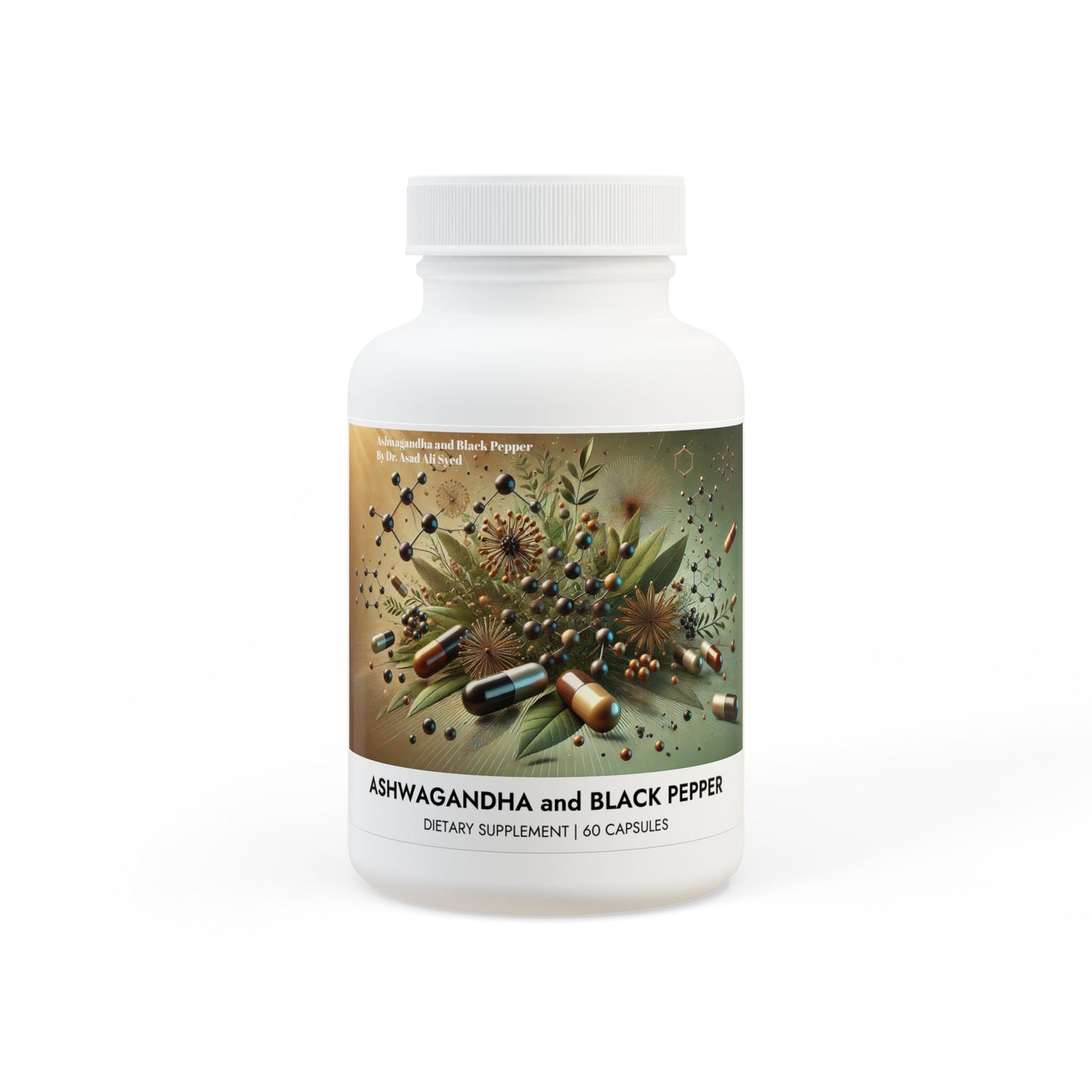 Ashwagandha and Black Pepper Supplement (60 capsules) By Dr. Asad Ali Syed