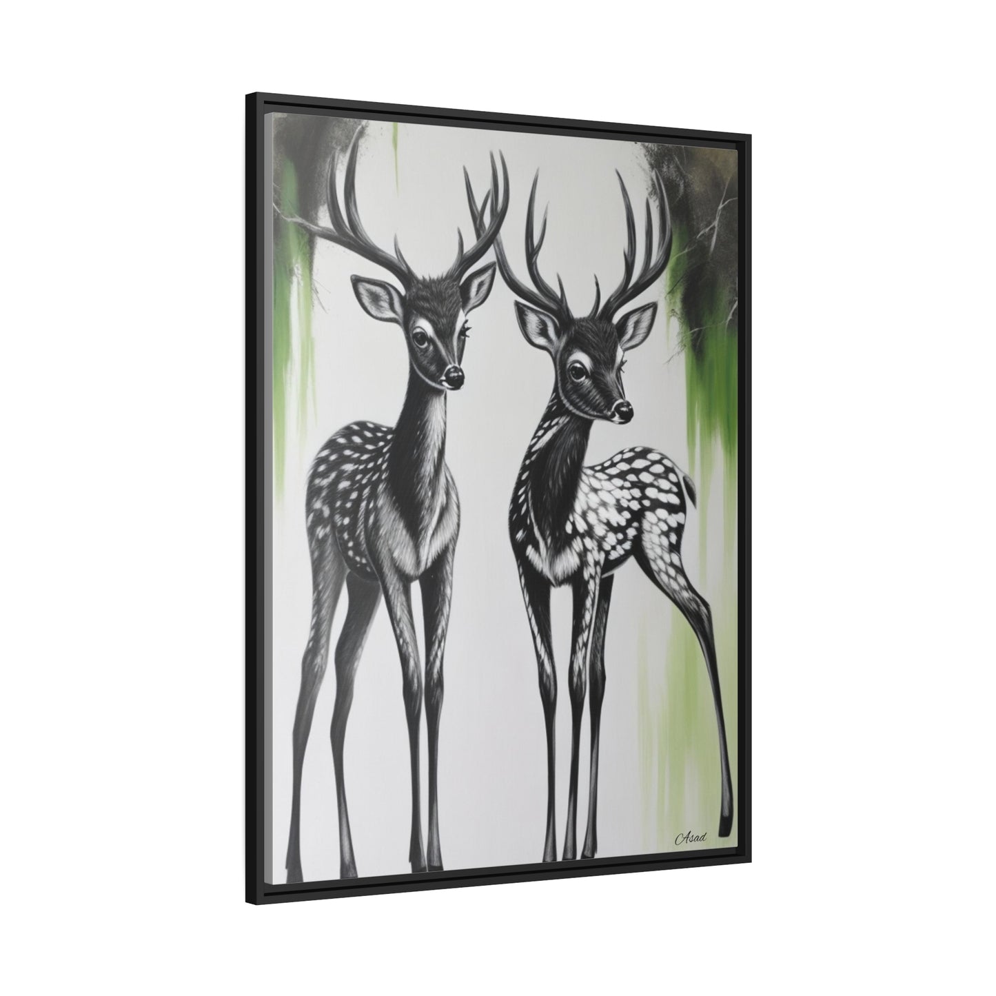 Matte Canvas, Black Frame