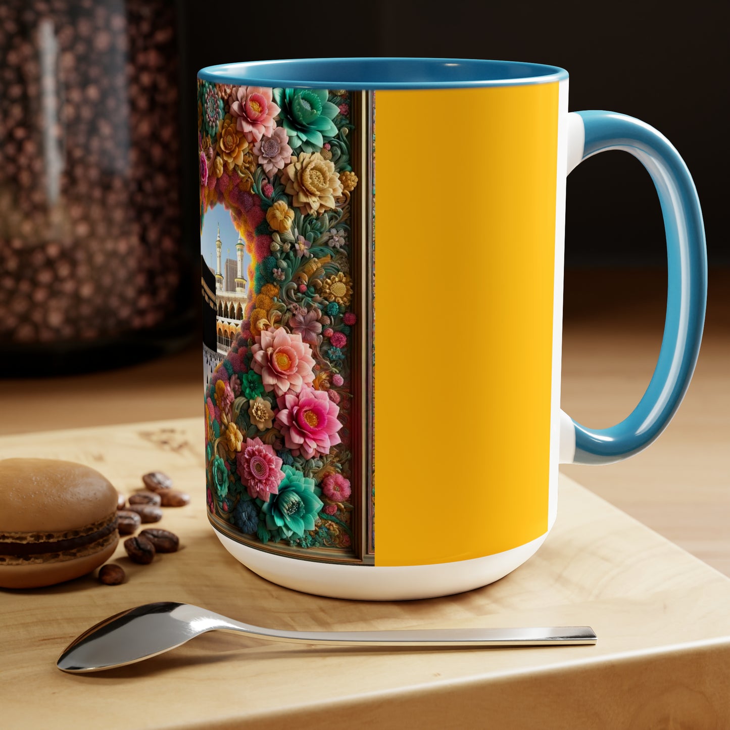 Two-Tone Coffee Mugs, 15oz