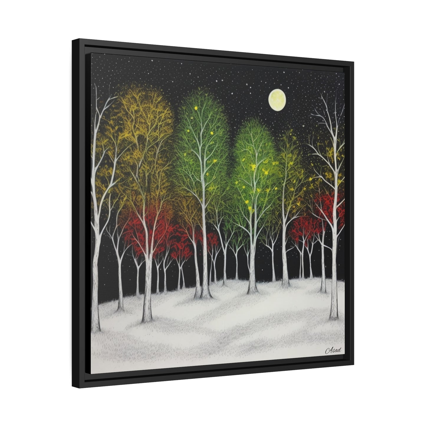 Matte Canvas, Black Frame