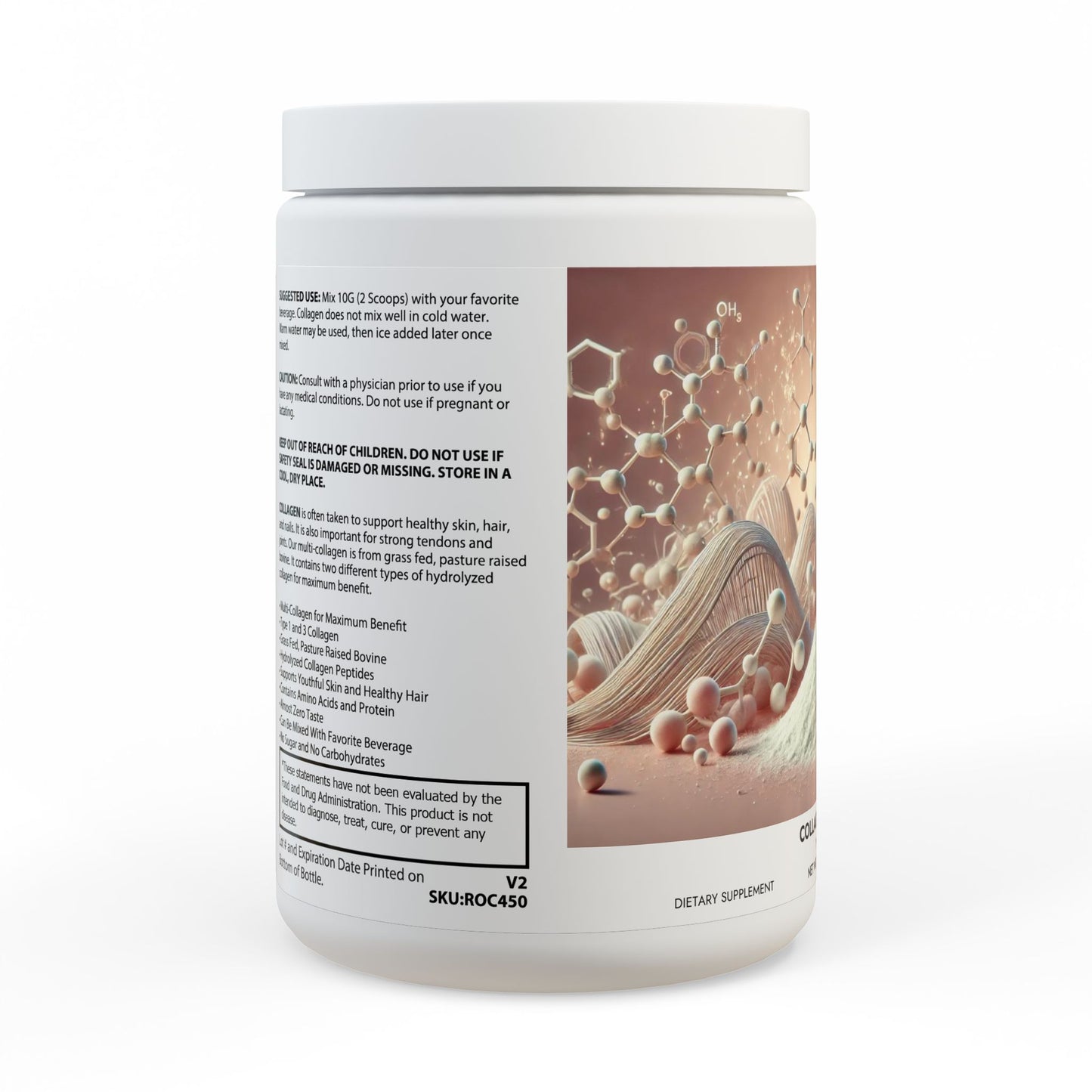 Collagen Peptides Type I & III Supplement (350g, 12.3oz) By Dr. Asad Ali Syed