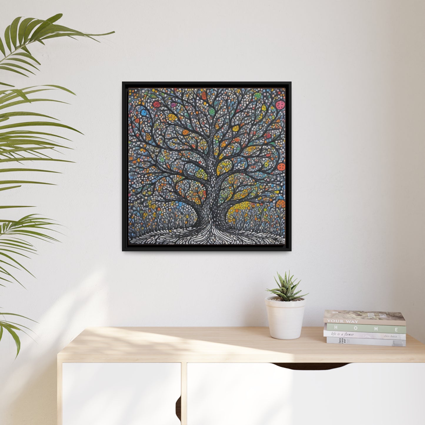 Matte Canvas, Black Frame