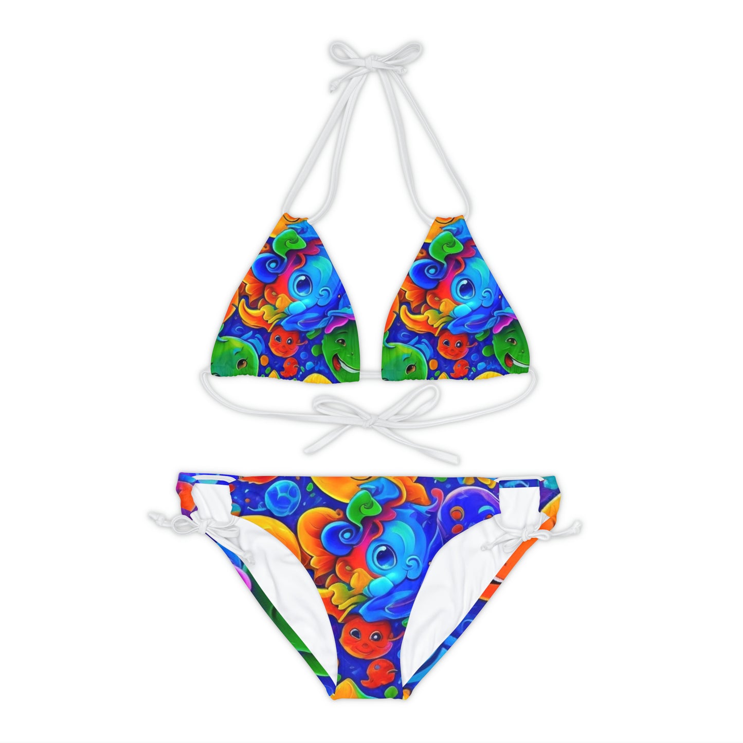 Strappy Bikini Set (AOP)