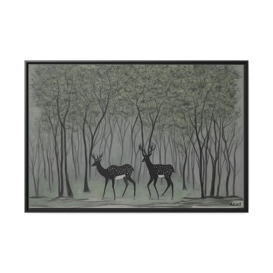 Matte Canvas, Black Frame