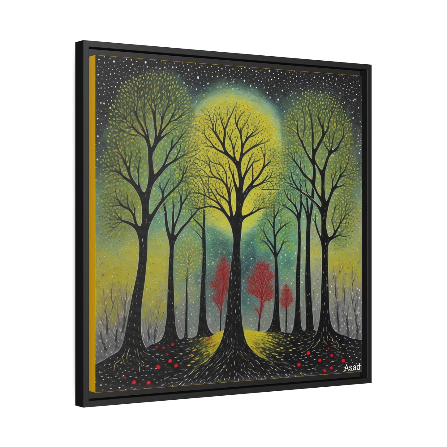 Matte Canvas, Black Frame