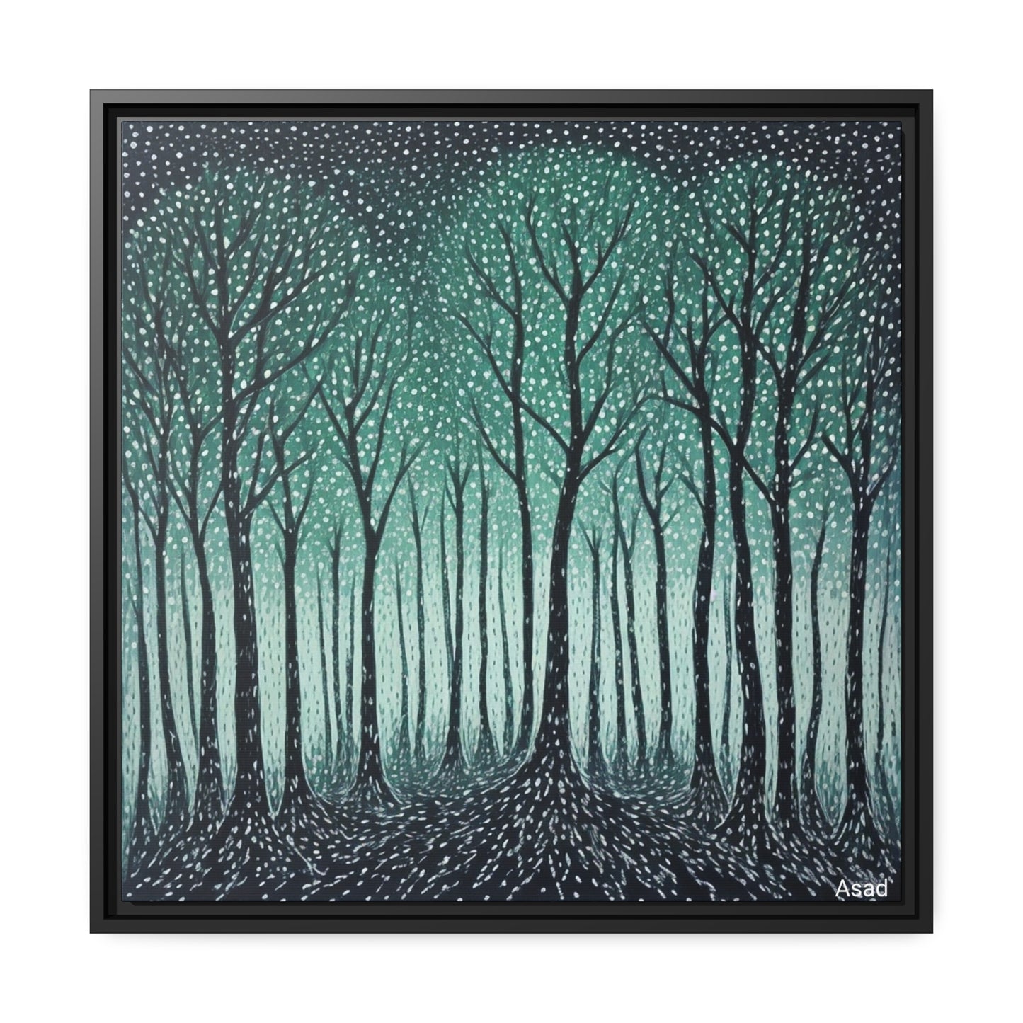 Matte Canvas, Black Frame