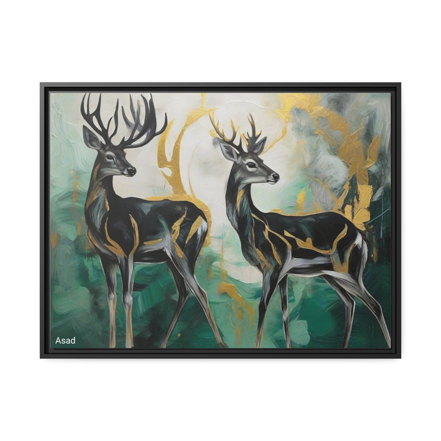 Matte Canvas, Black Frame