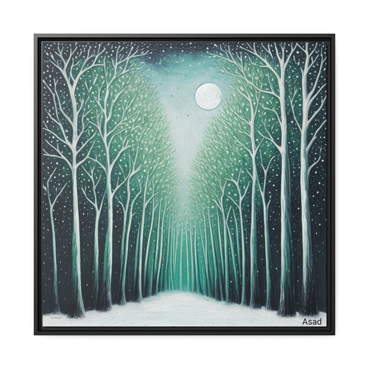 Matte Canvas, Black Frame