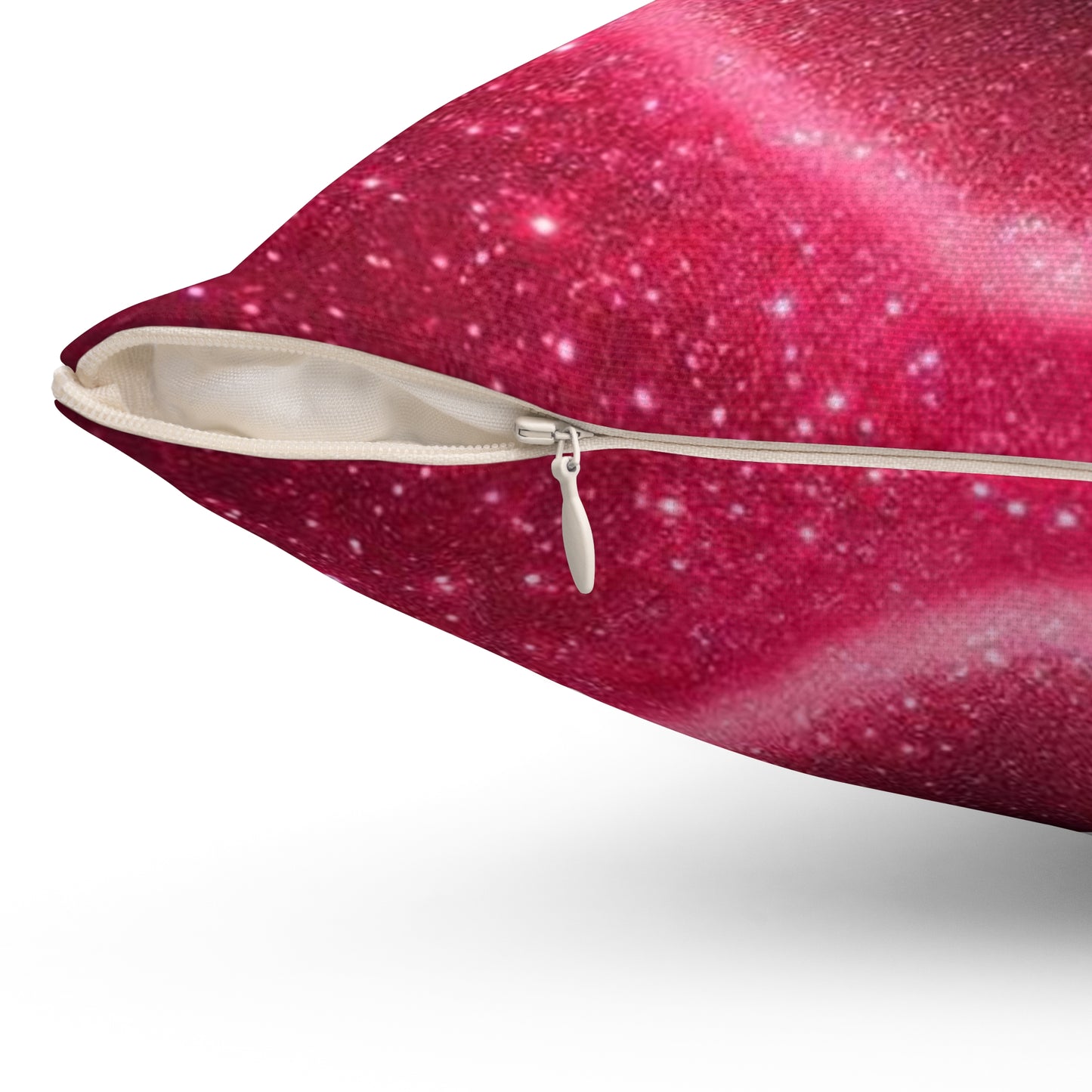 A Spun Polyester Square Pillow