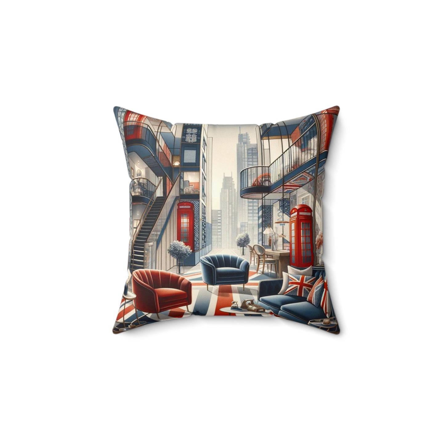 Spun Polyester Square Pillow