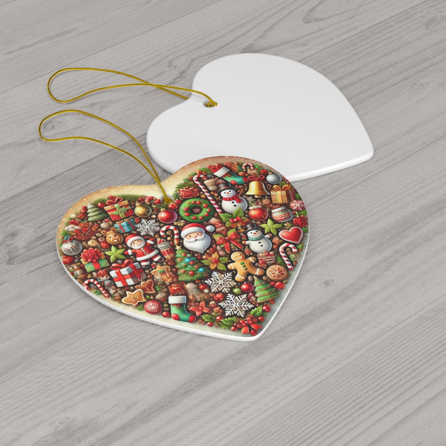 Ceramic Ornament, 4 Shapes
