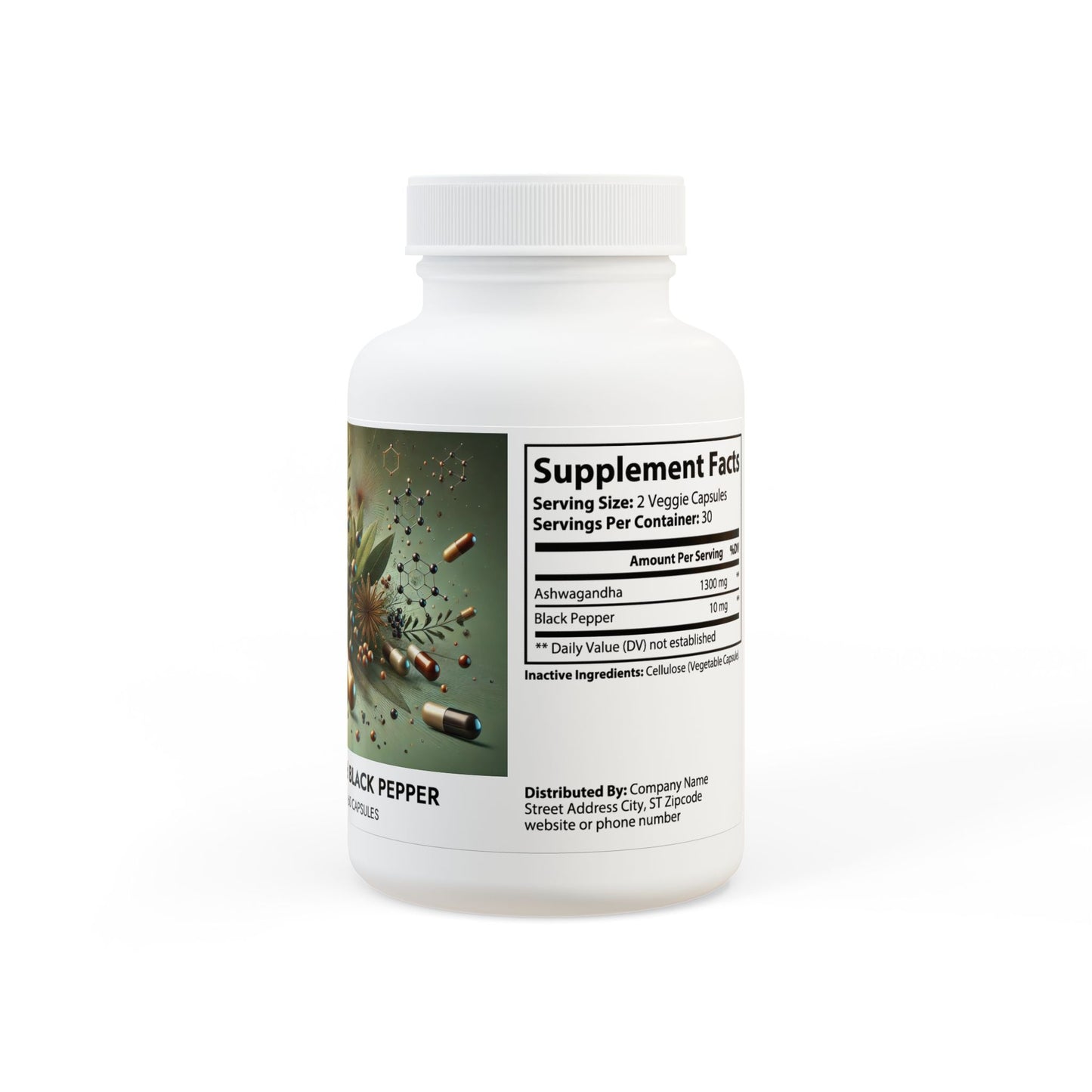 Ashwagandha and Black Pepper Supplement (60 capsules) By Dr. Asad Ali Syed