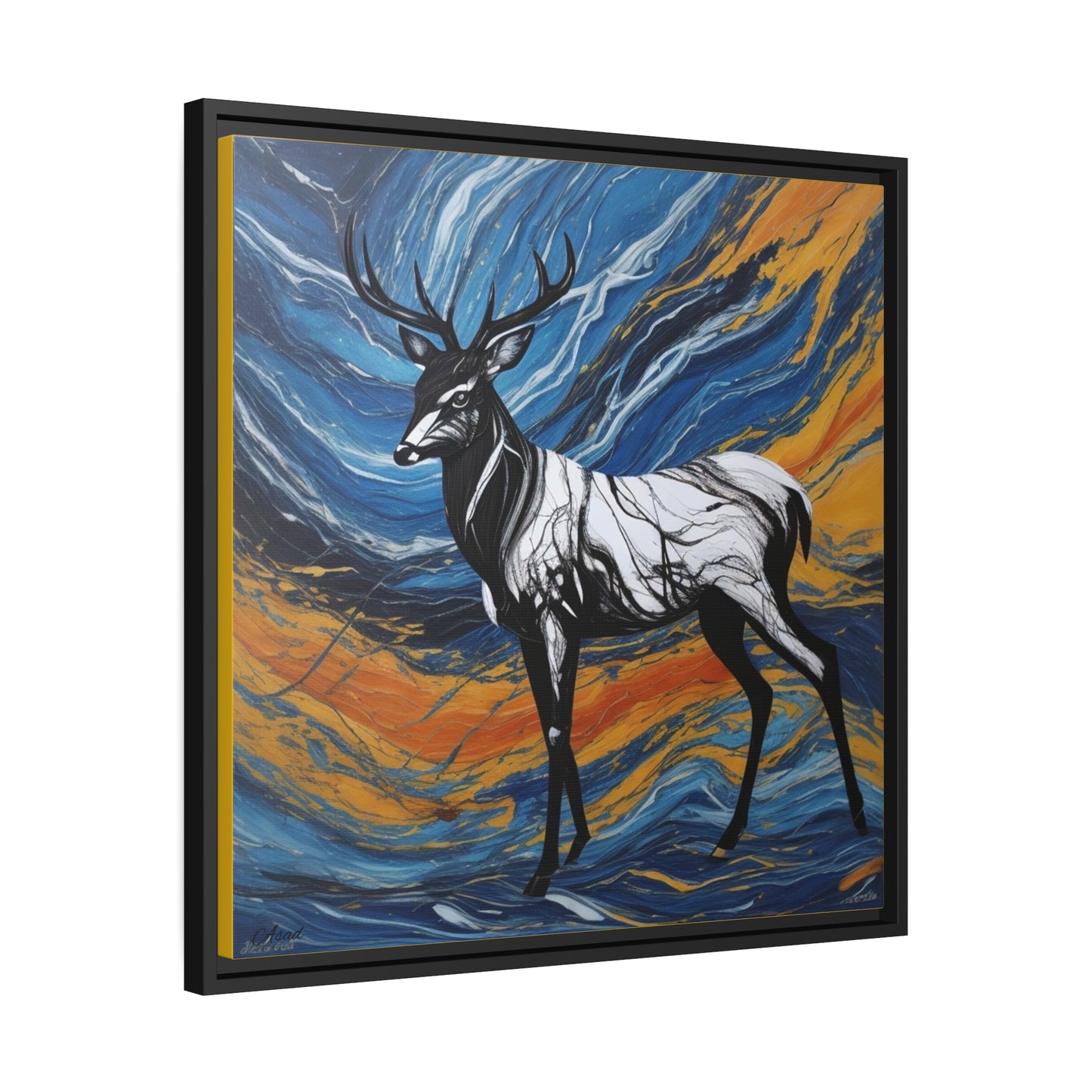Matte Canvas, Black Frame