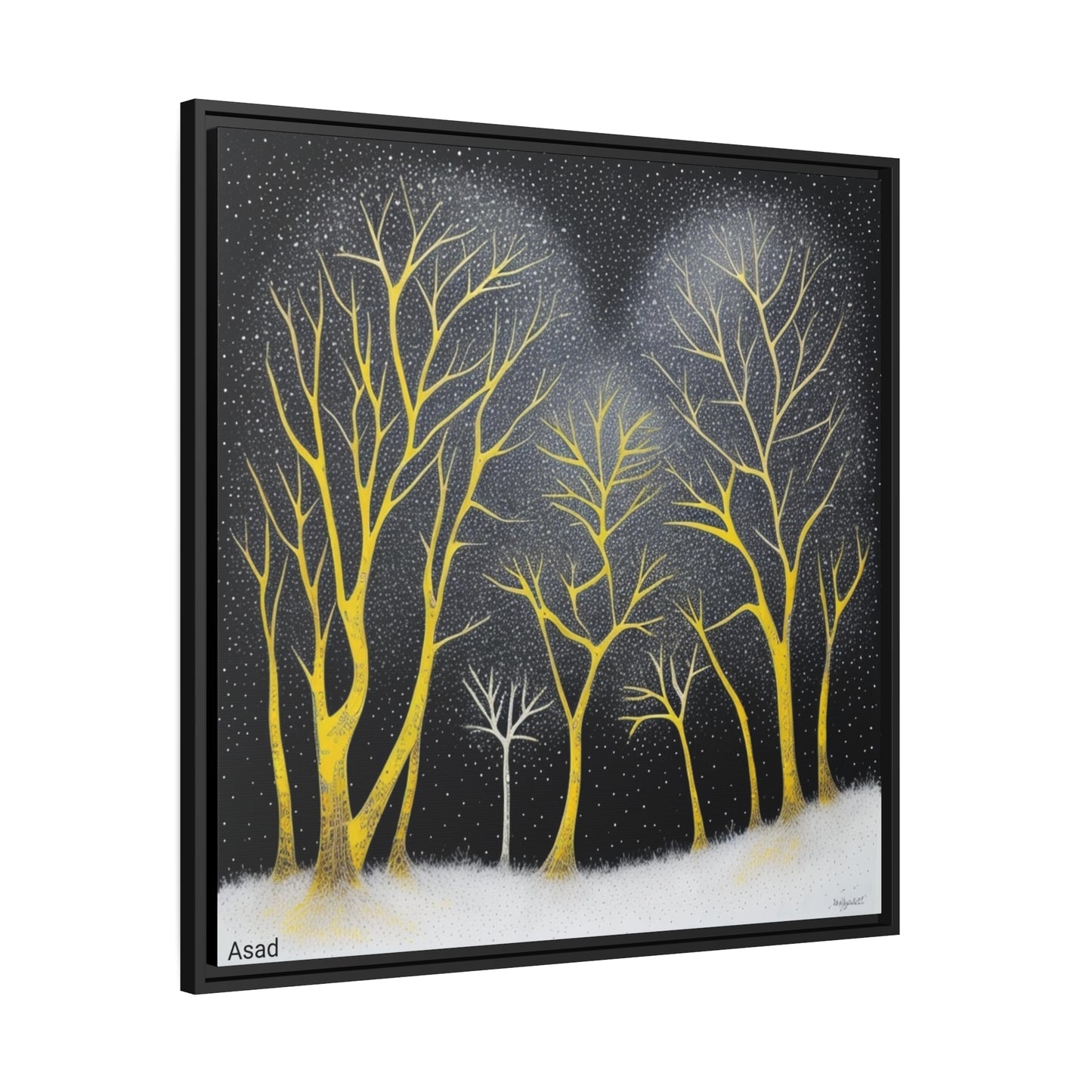 Matte Canvas, Black Frame