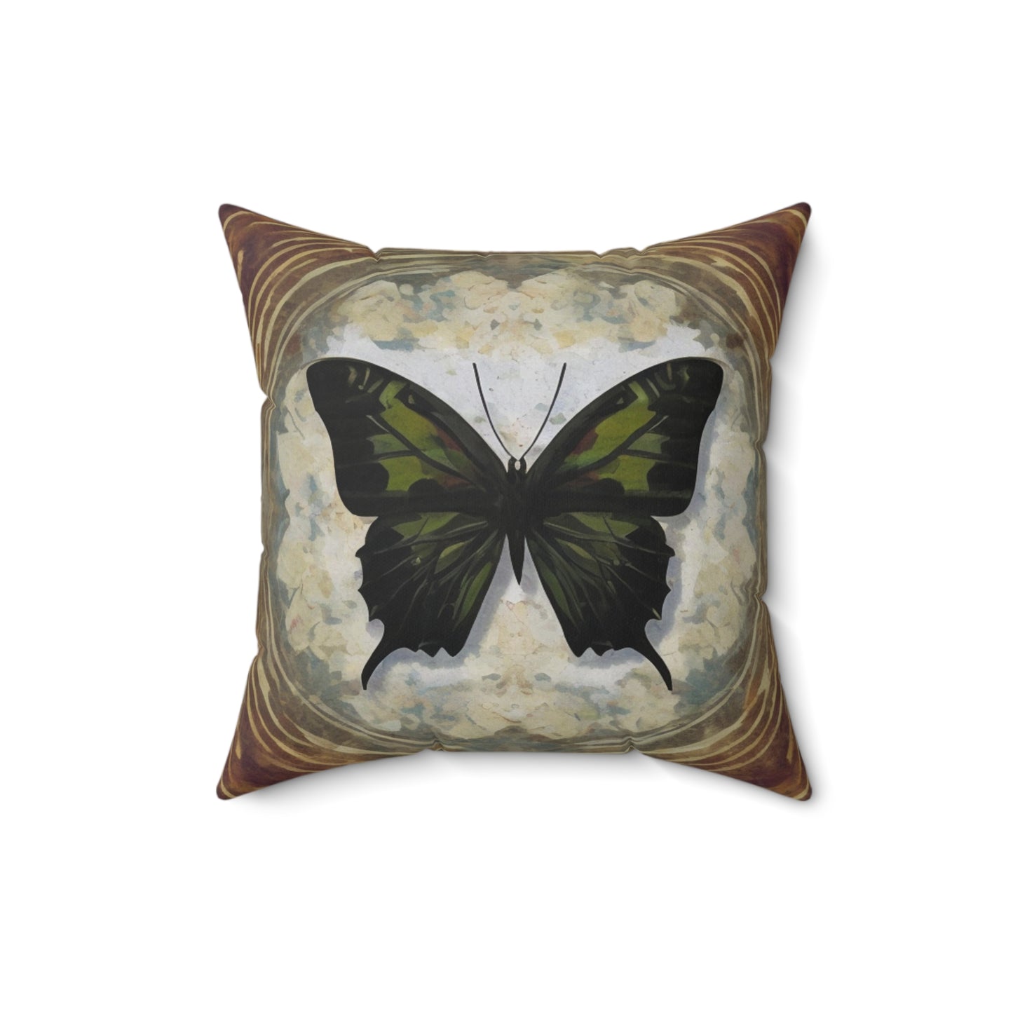 A Spun Polyester Square Pillow