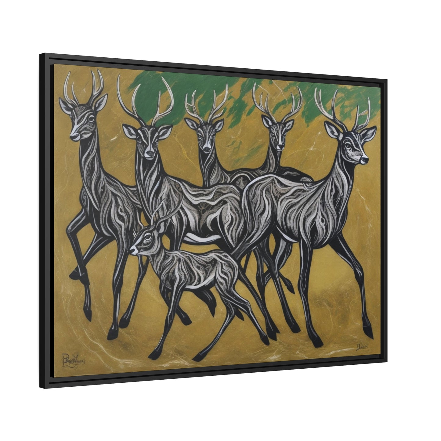 Matte Canvas, Black Frame