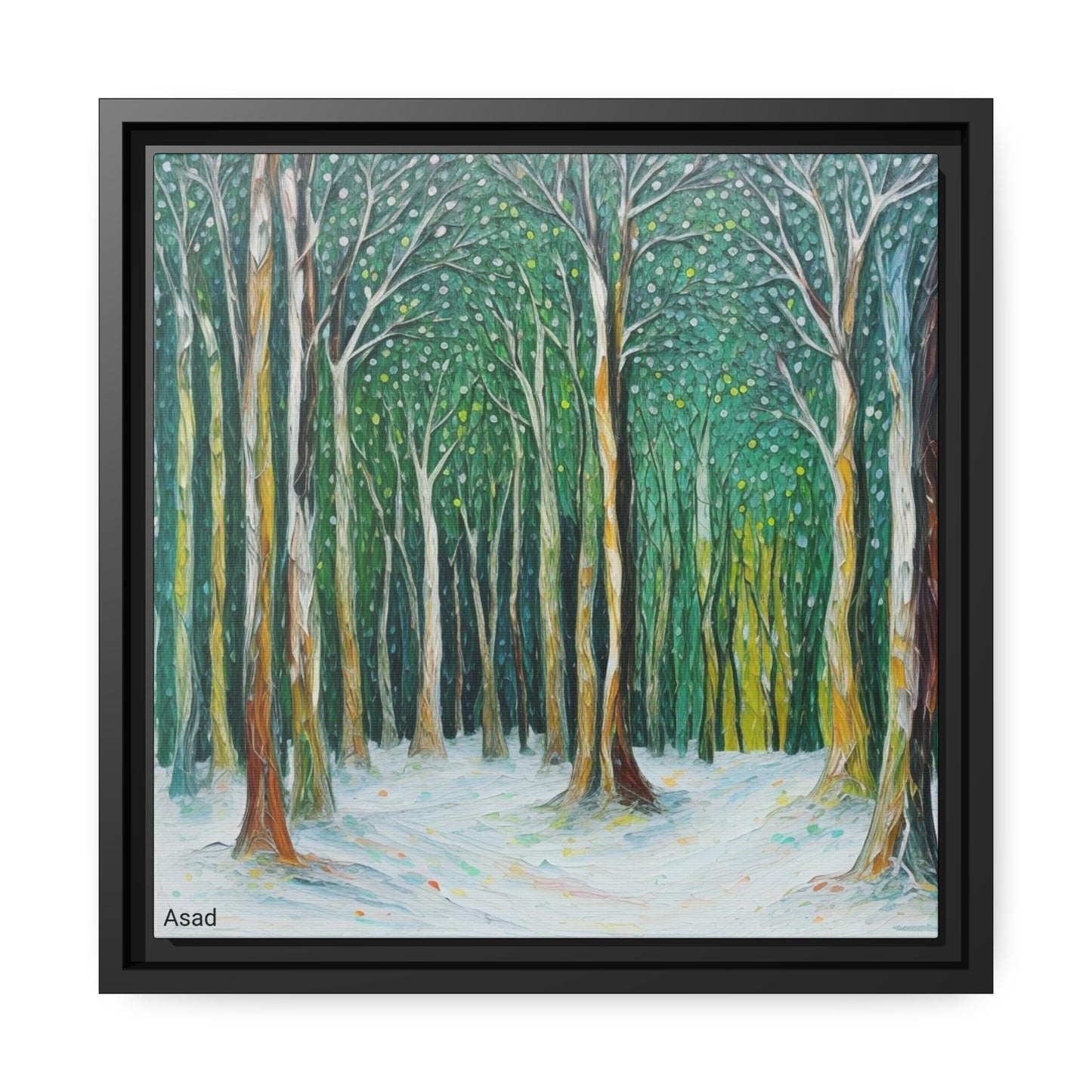 Matte Canvas, Black Frame