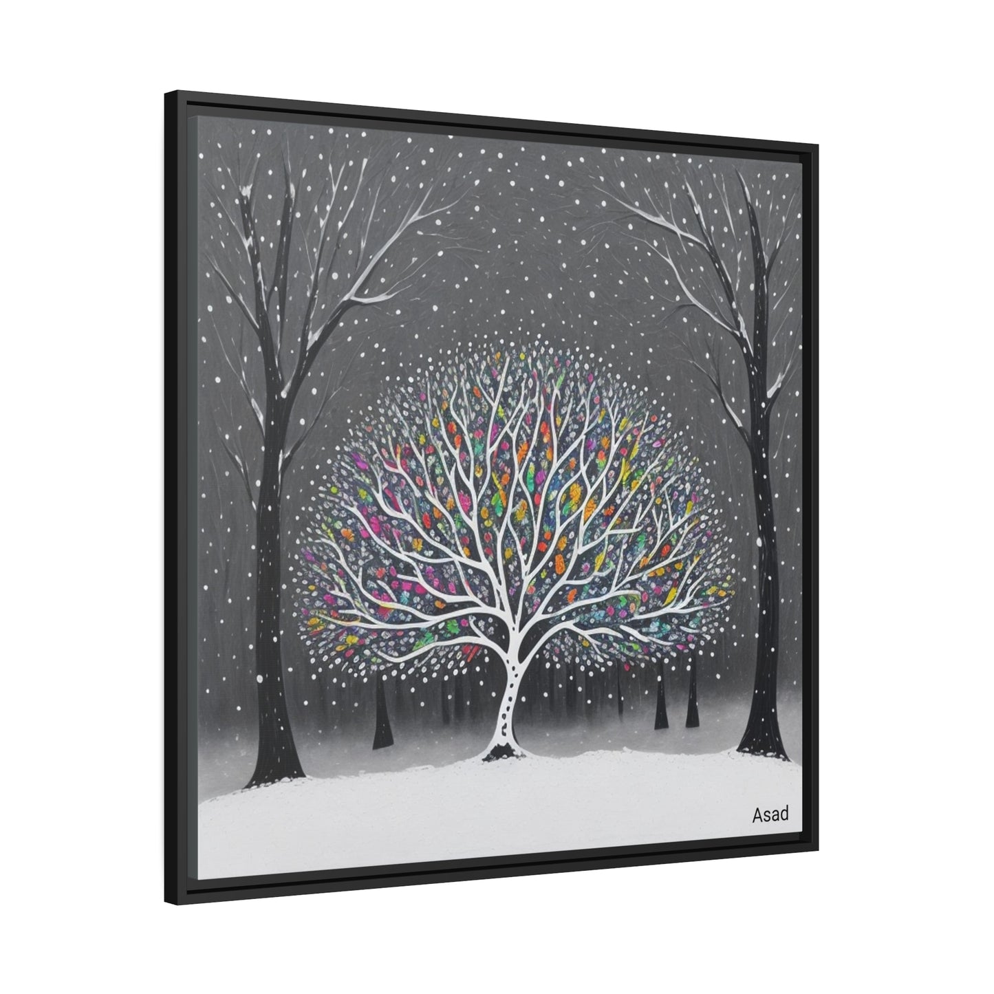 Matte Canvas, Black Frame