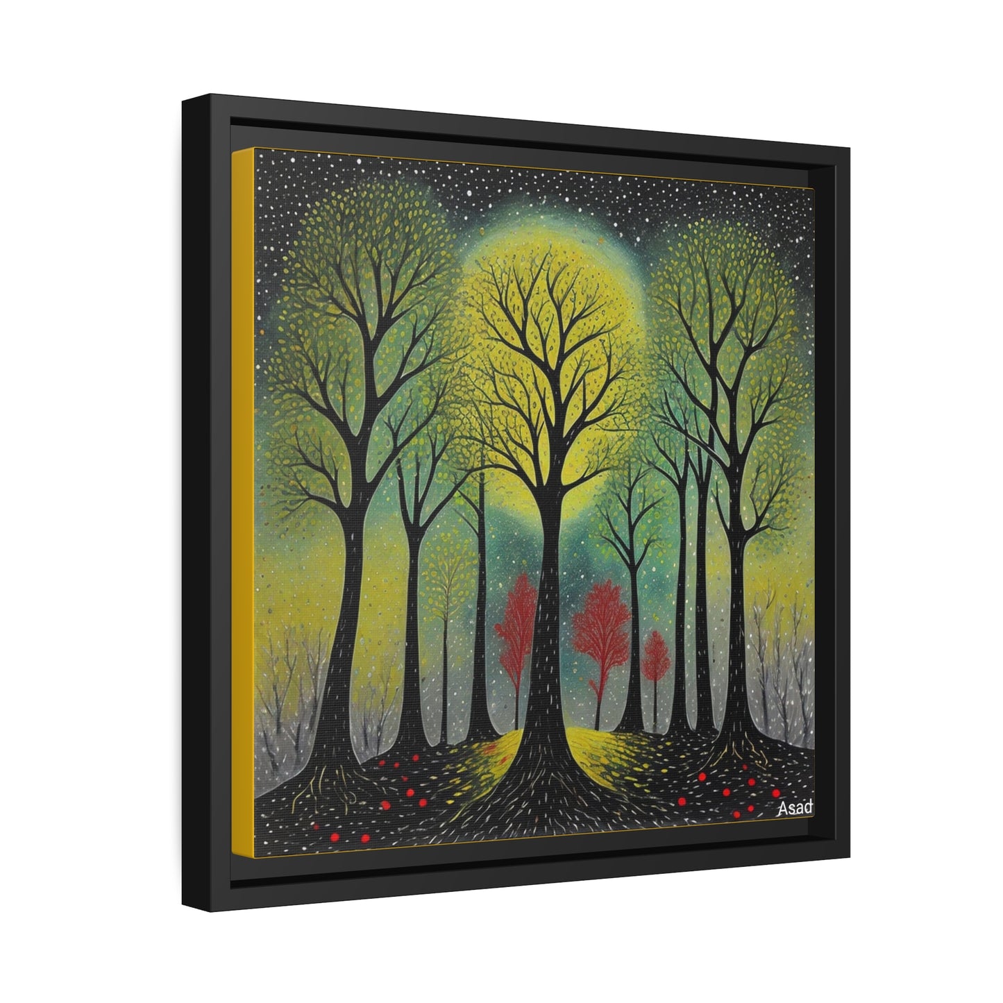 Matte Canvas, Black Frame