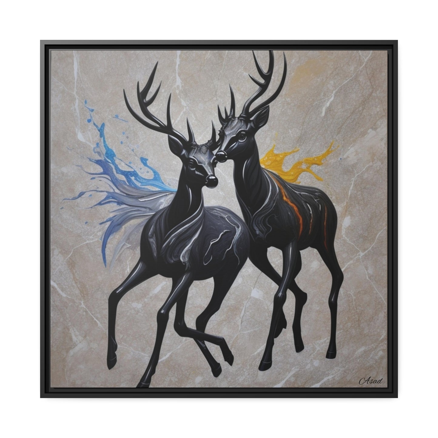 Matte Canvas, Black Frame