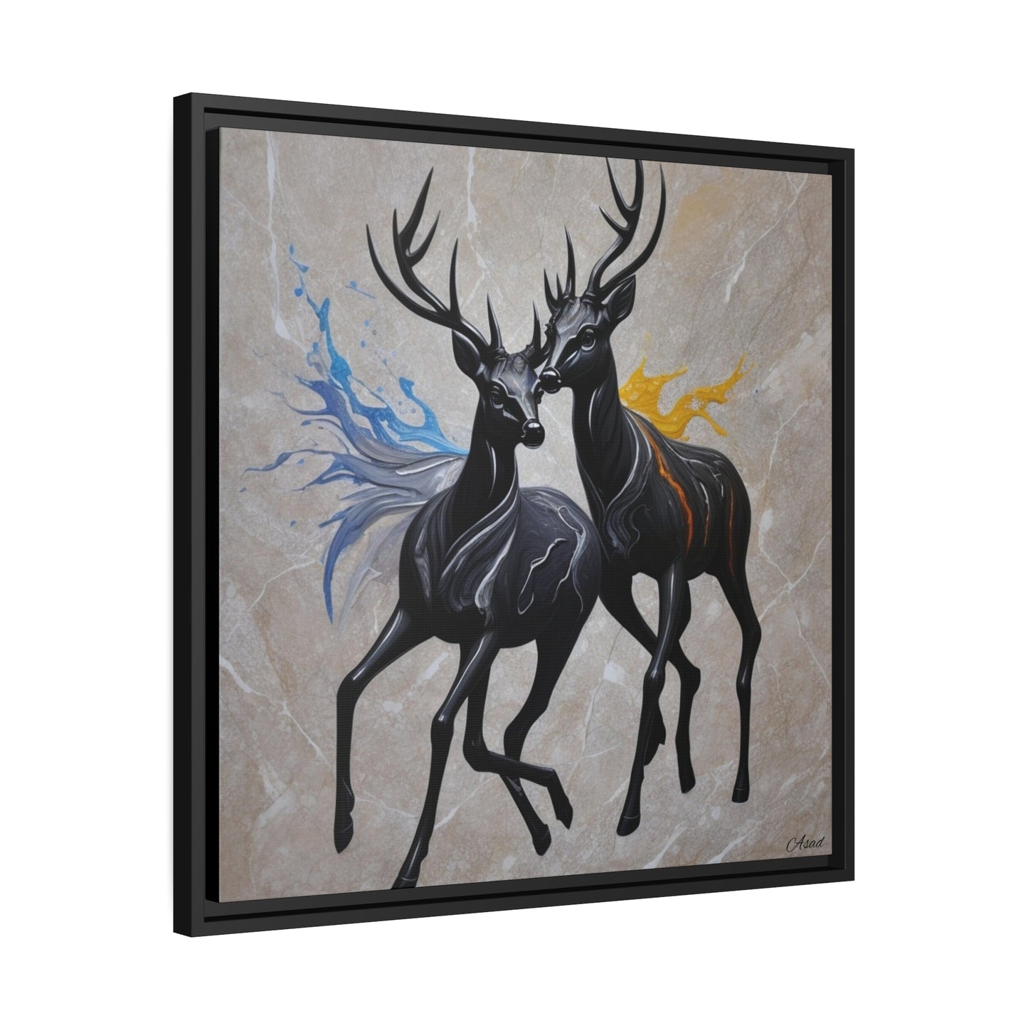Matte Canvas, Black Frame