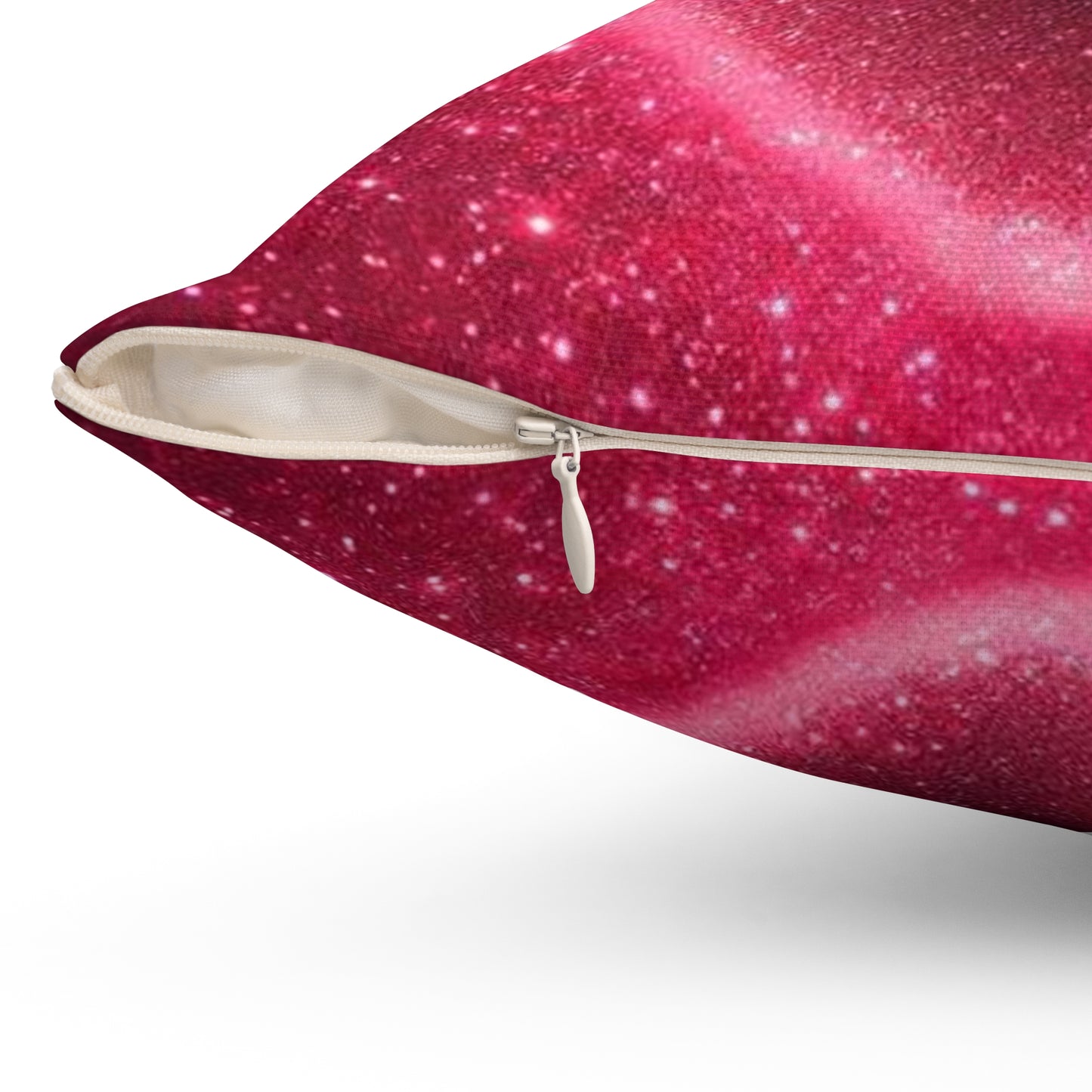 A Spun Polyester Square Pillow
