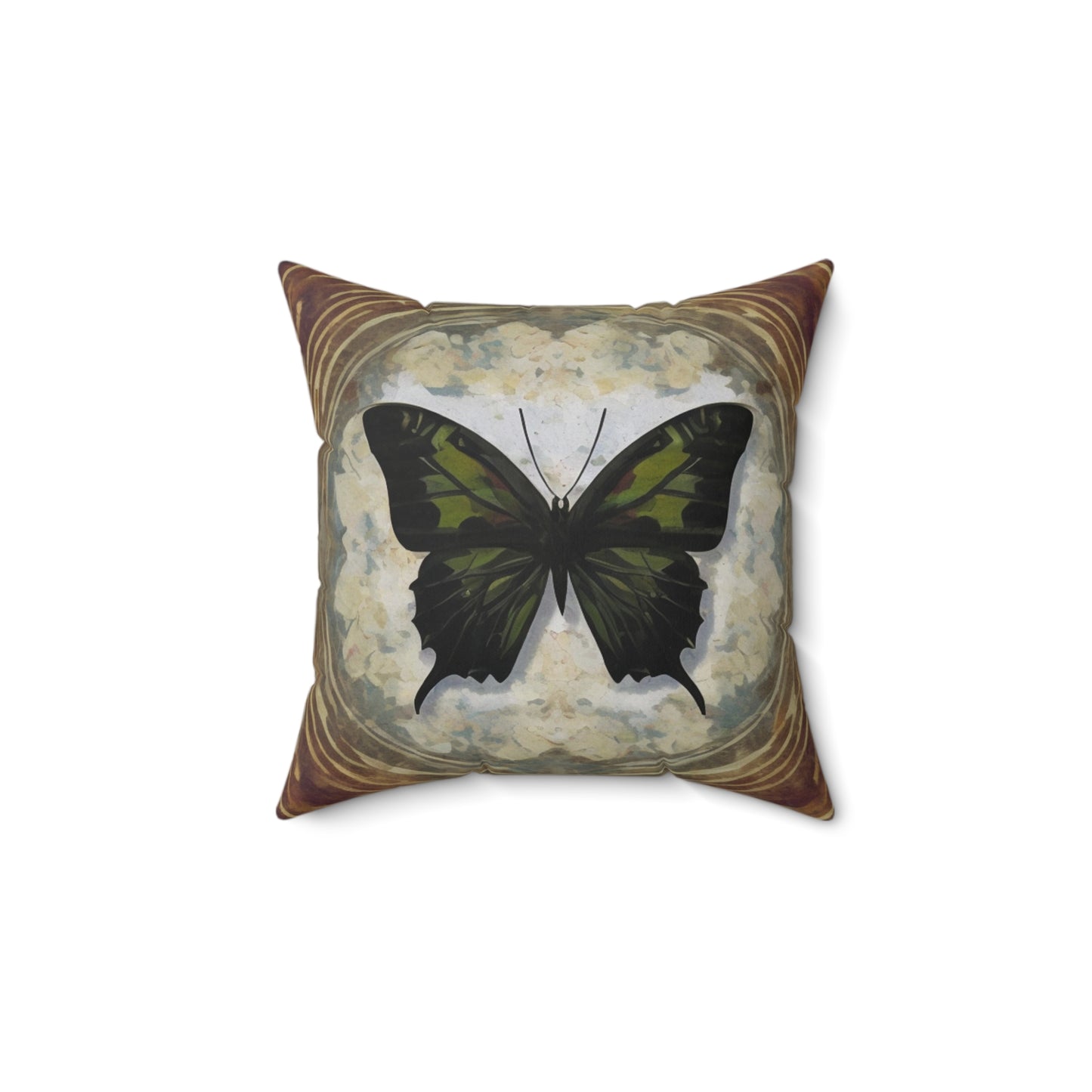 A Spun Polyester Square Pillow