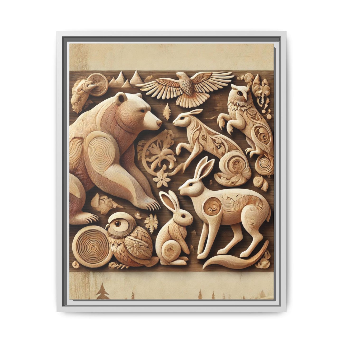 Matte Canvas, Framed (Multi-color)