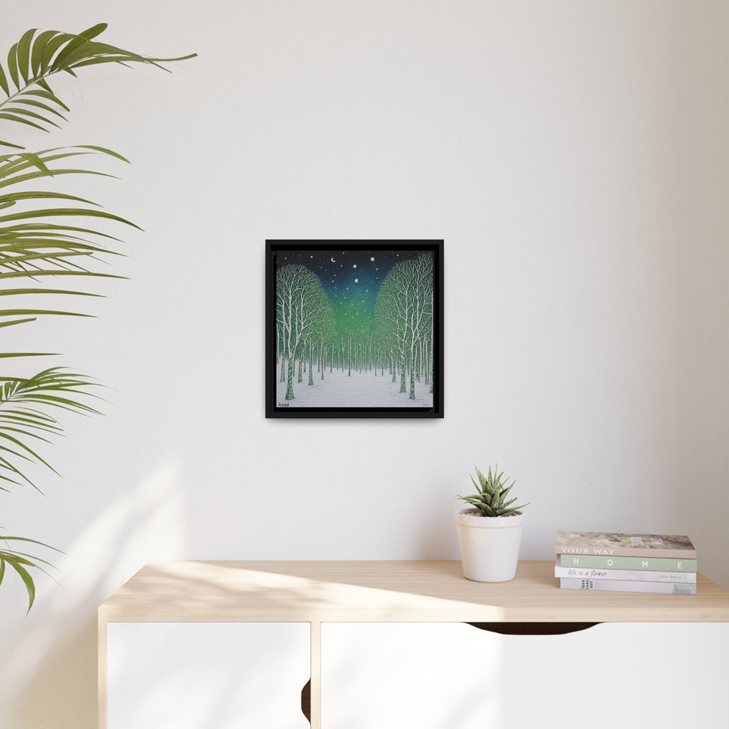 Matte Canvas, Black Frame