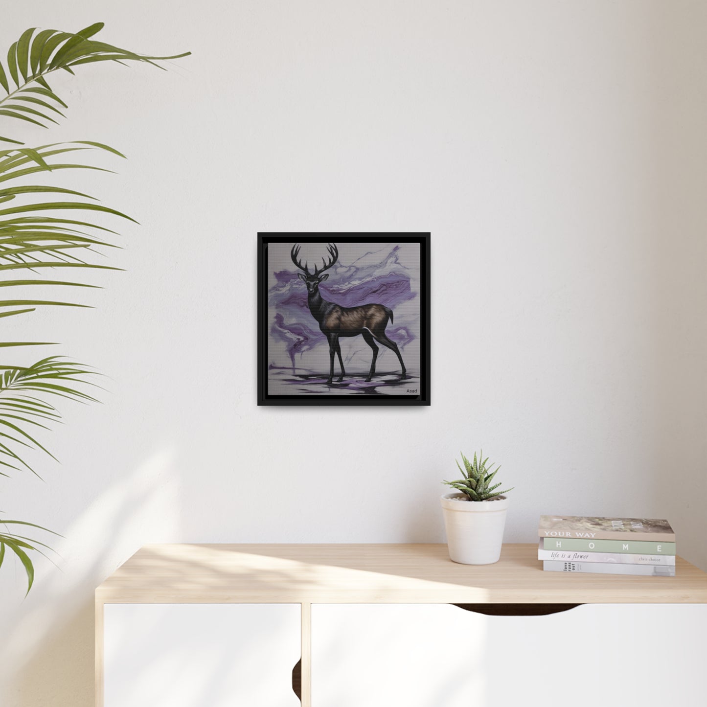 Matte Canvas, Black Frame
