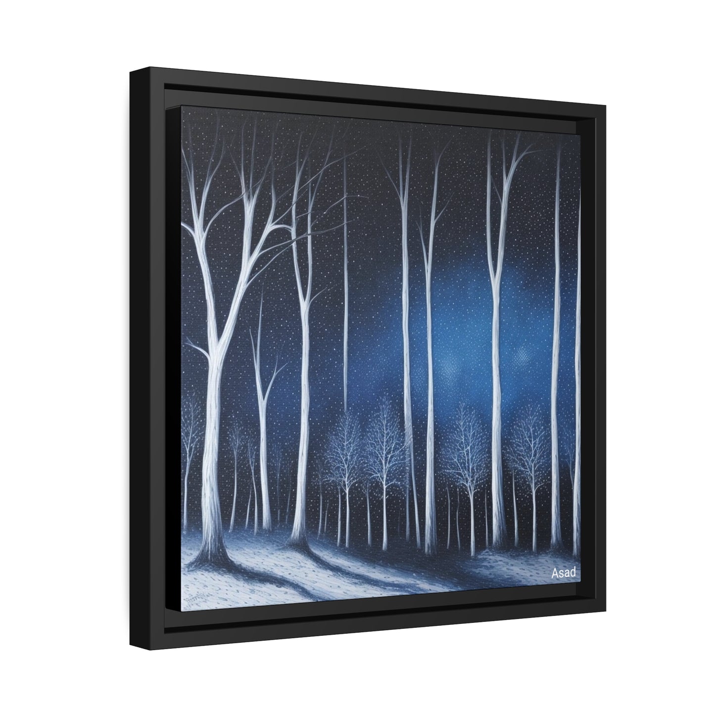 Matte Canvas, Black Frame