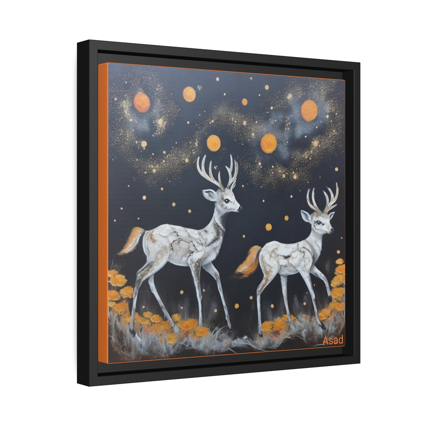 Matte Canvas, Black Frame