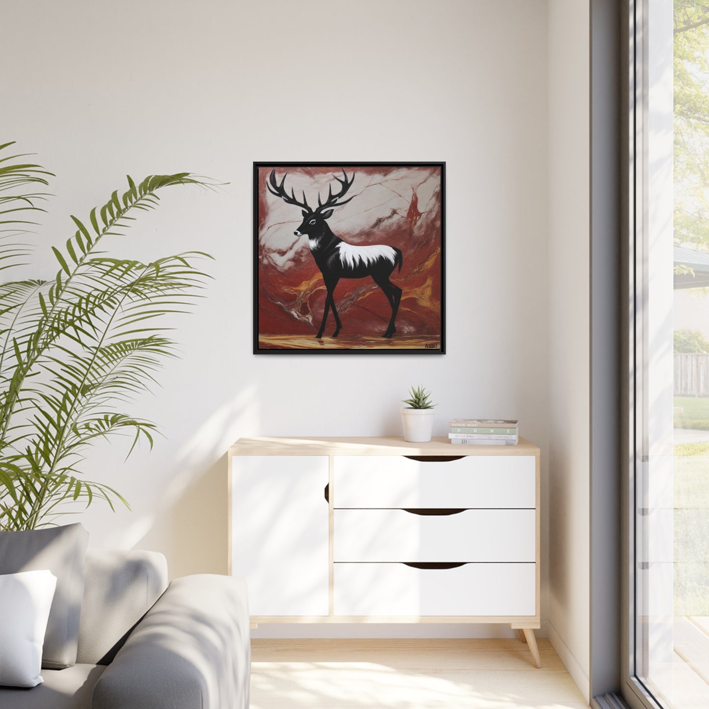 Matte Canvas, Black Frame