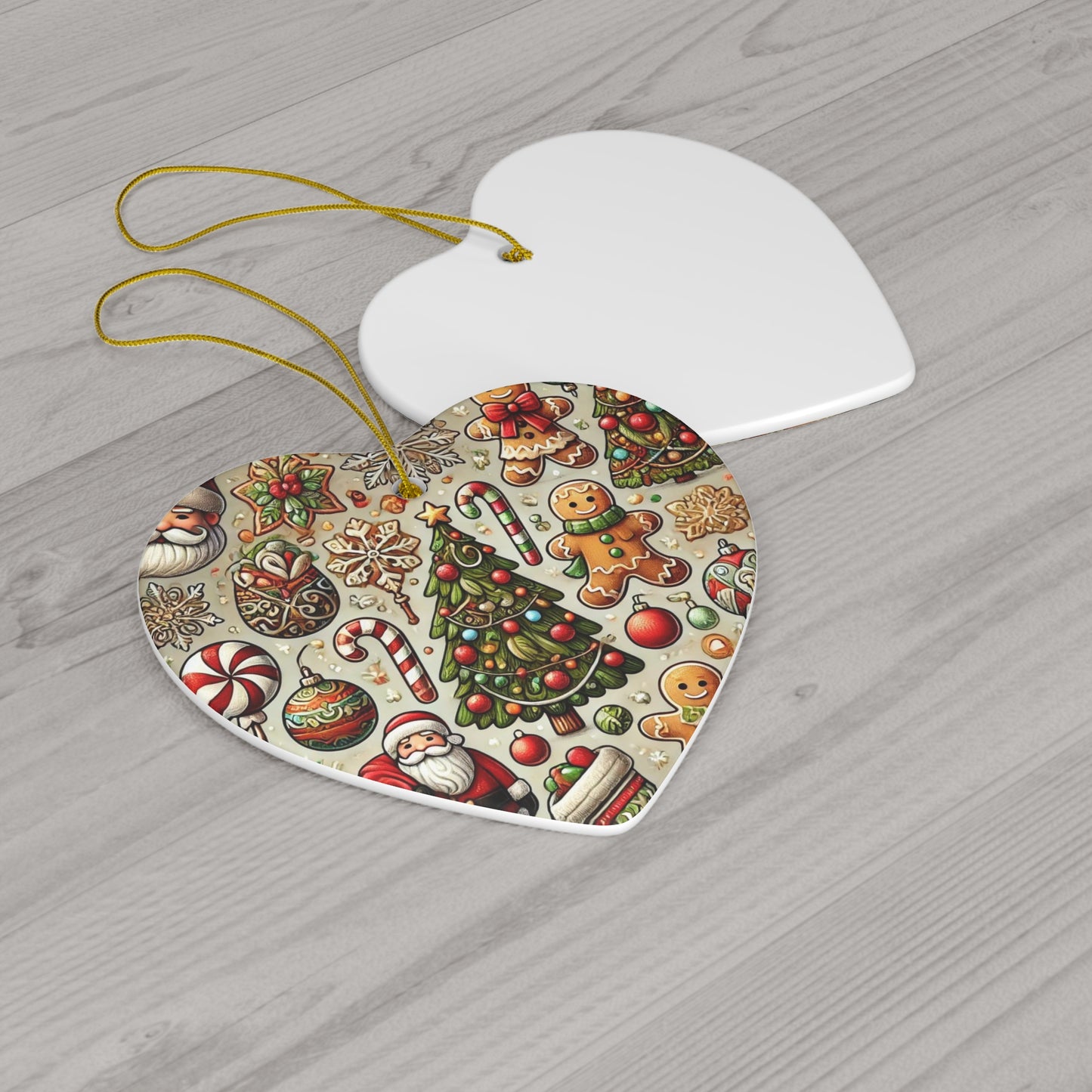 Ceramic Ornament, 4 Shapes