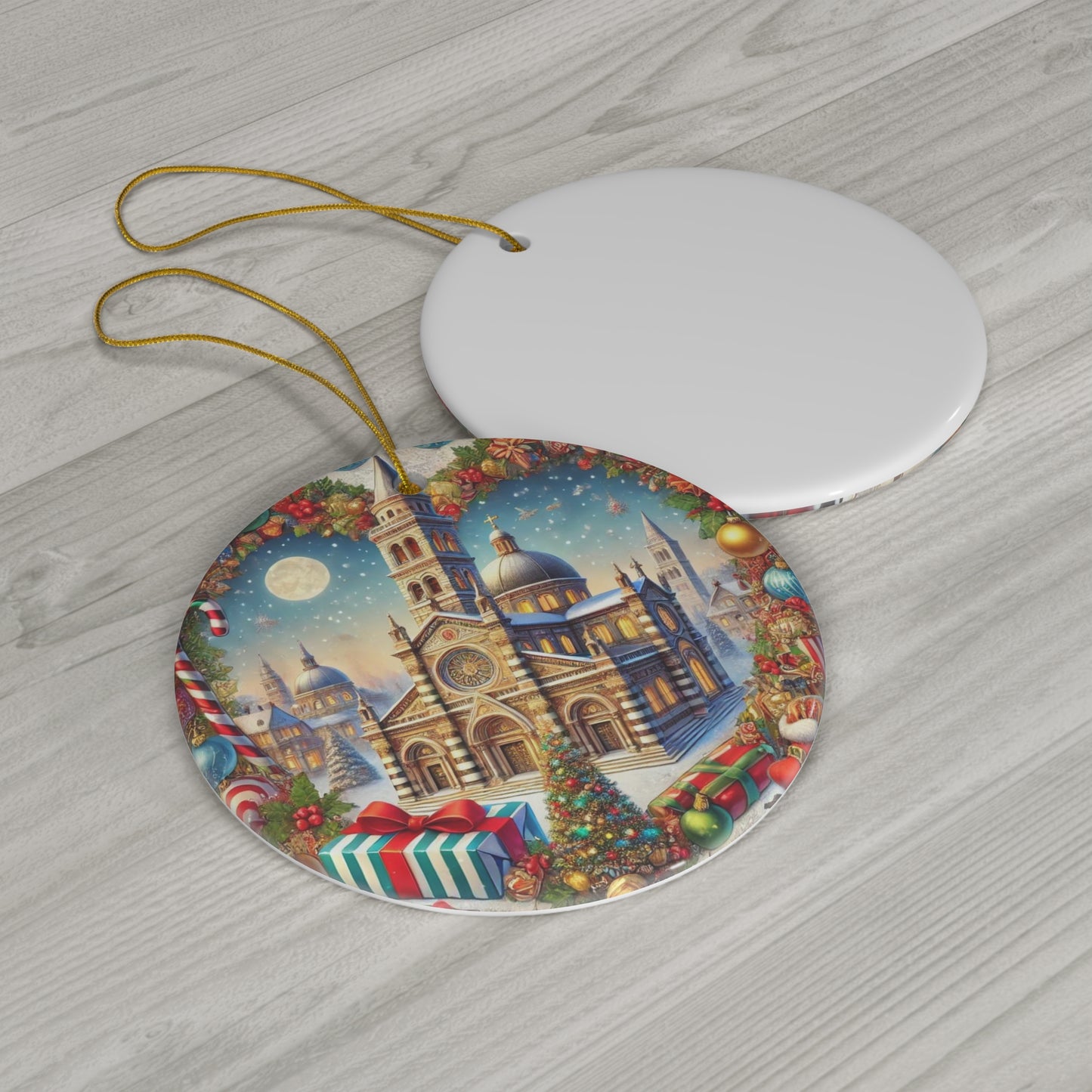 Ceramic Ornament, 4 Shapes