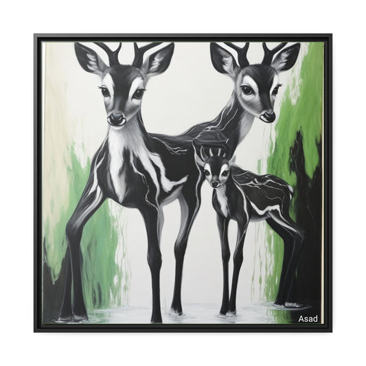 Matte Canvas, Black Frame