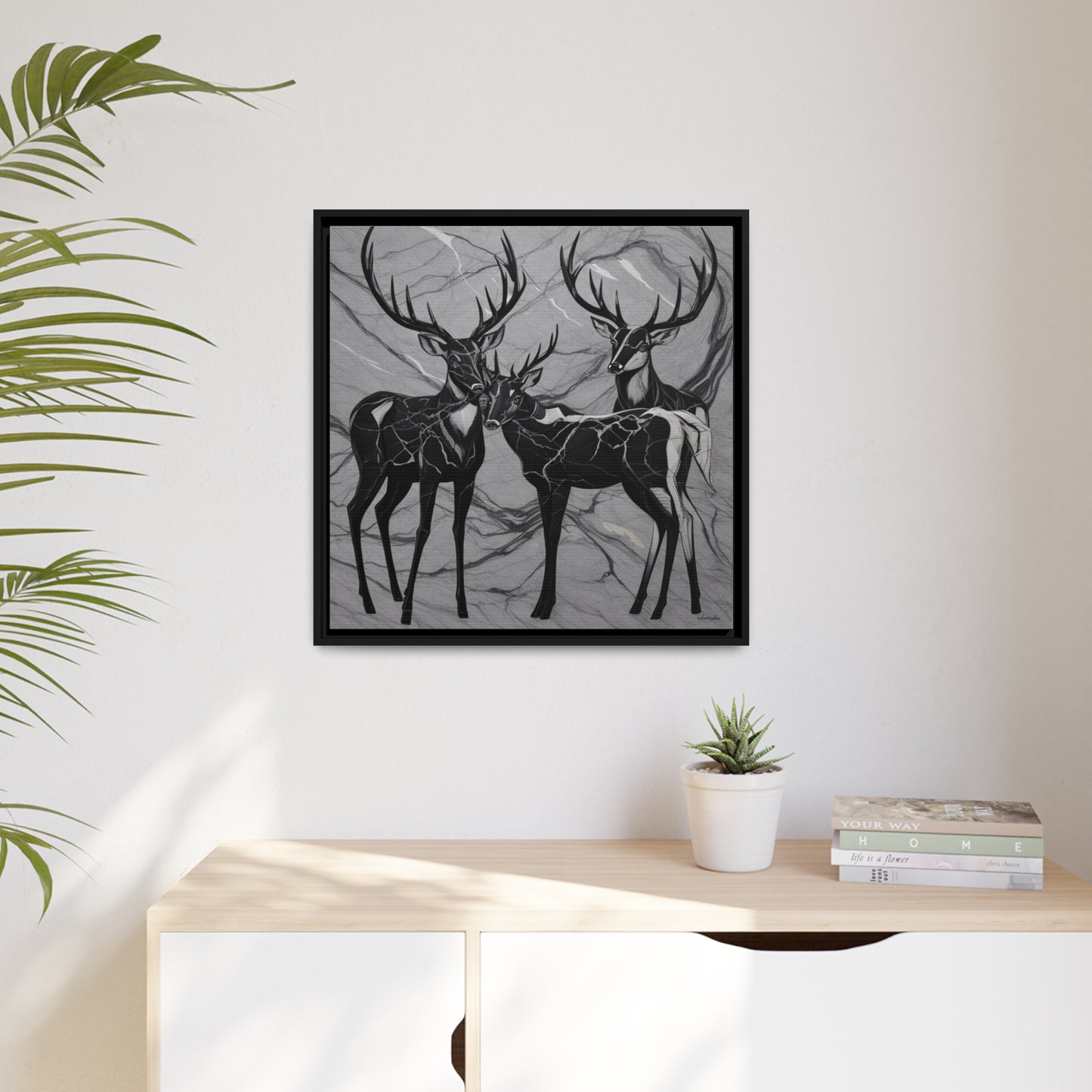 Matte Canvas, Black Frame
