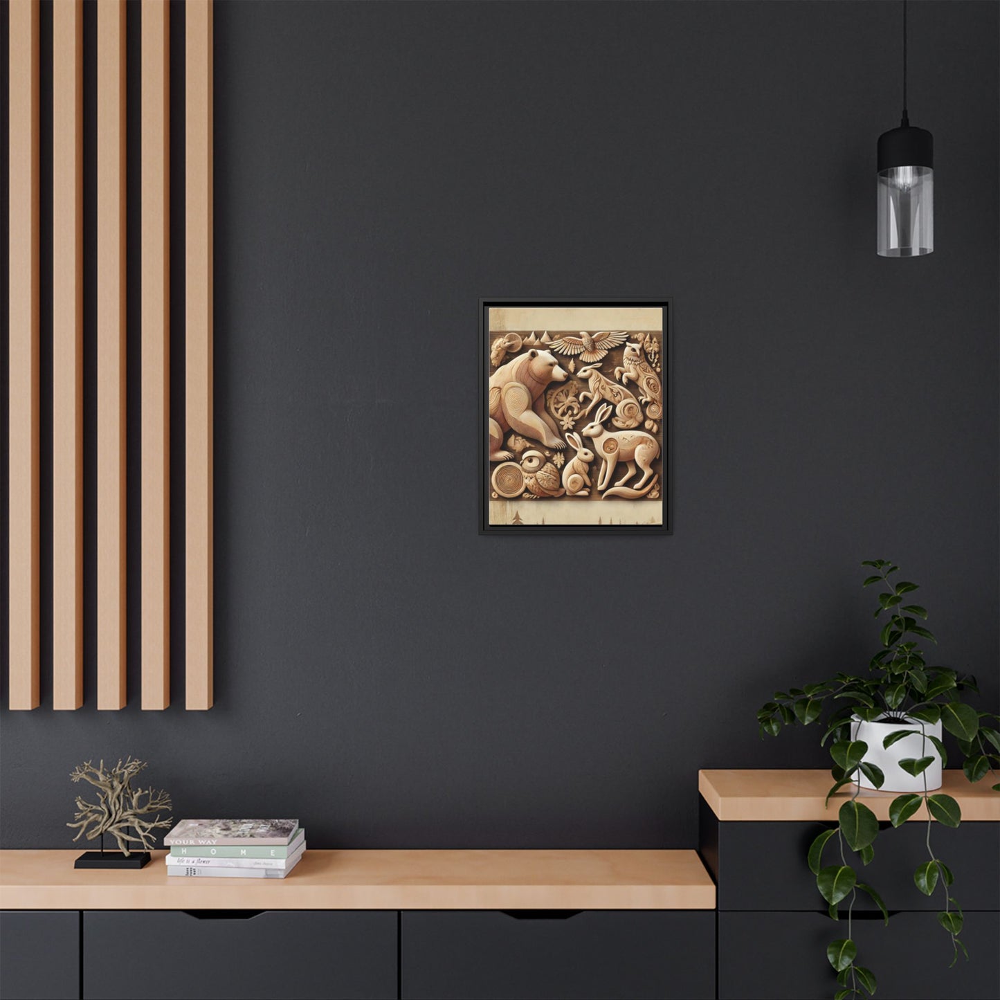 Matte Canvas, Framed (Multi-color)