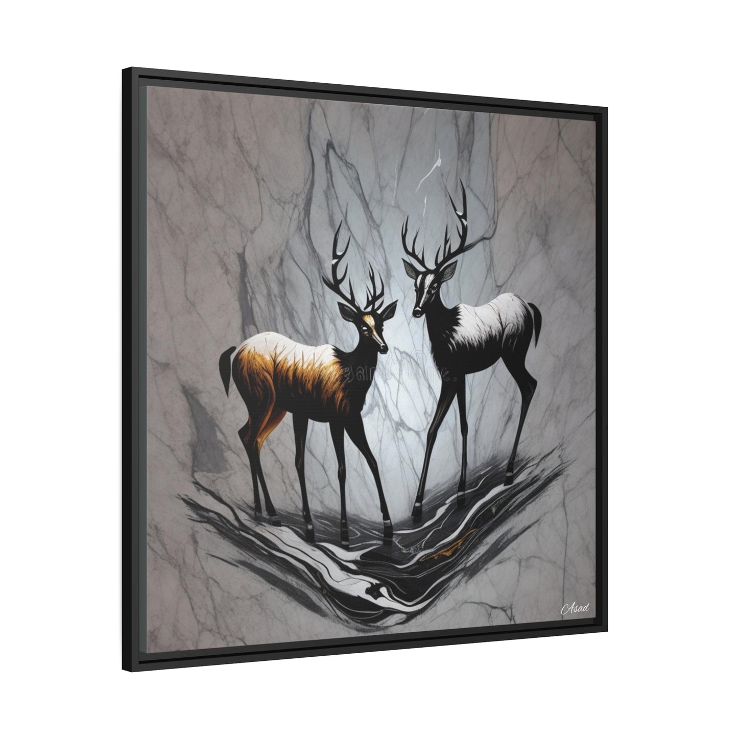 Matte Canvas, Black Frame