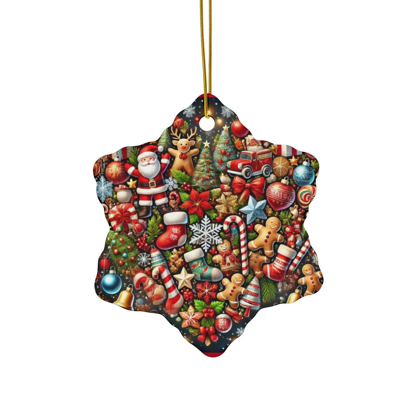 Ceramic Ornament, 4 Shapes