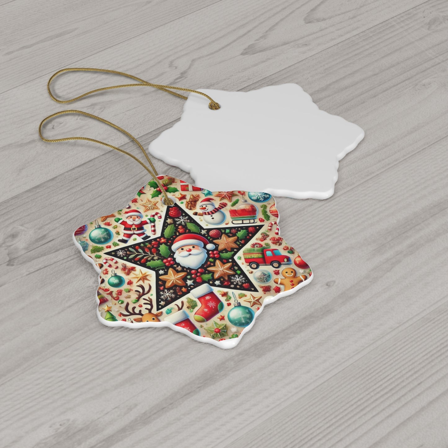 Ceramic Ornament, 4 Shapes