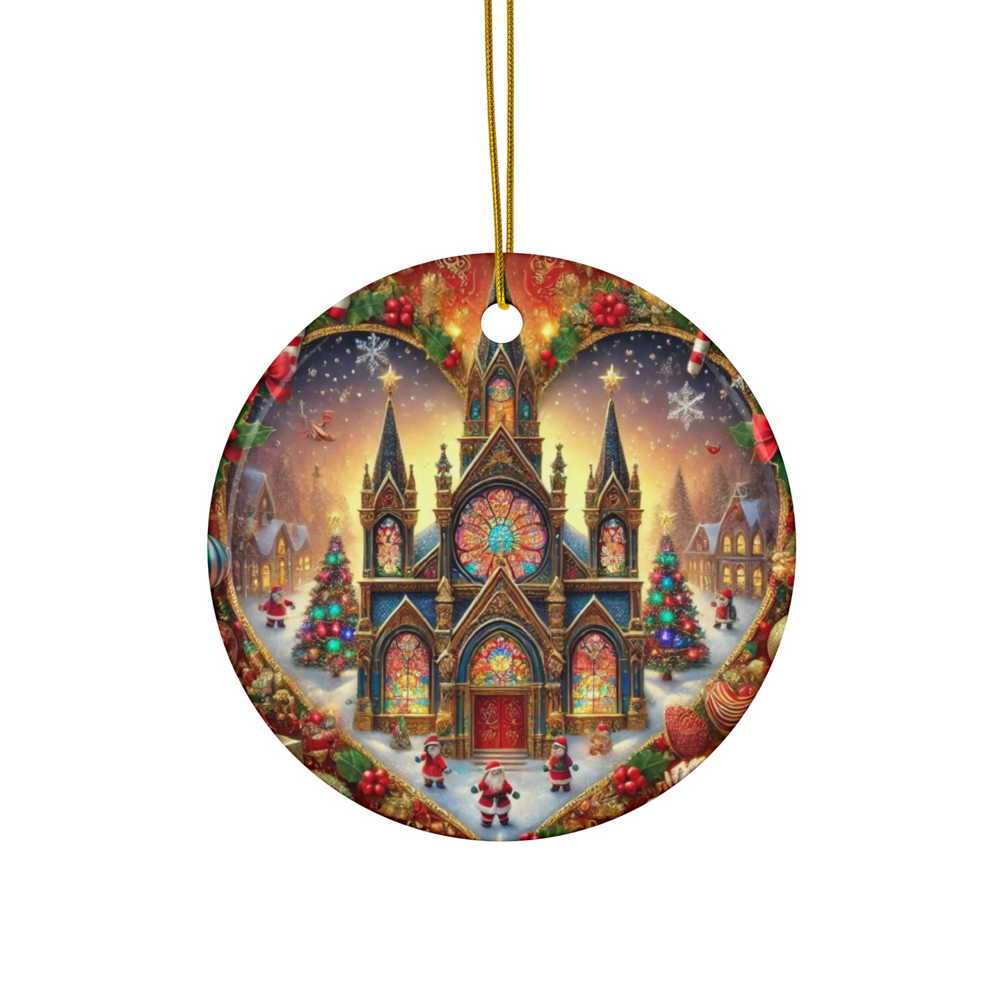 Ceramic Ornament, 4 Shapes