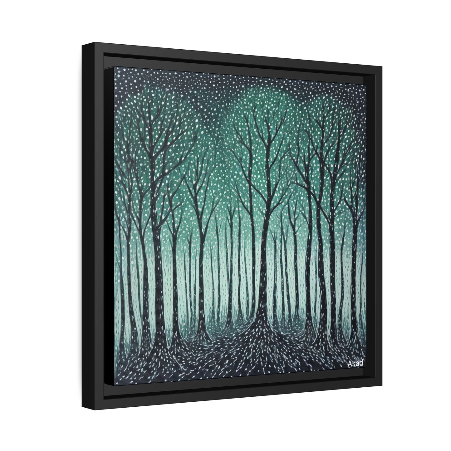 Matte Canvas, Black Frame