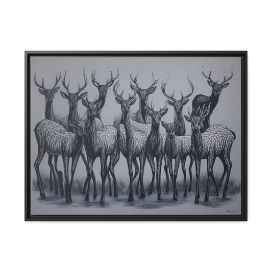 Matte Canvas, Black Frame